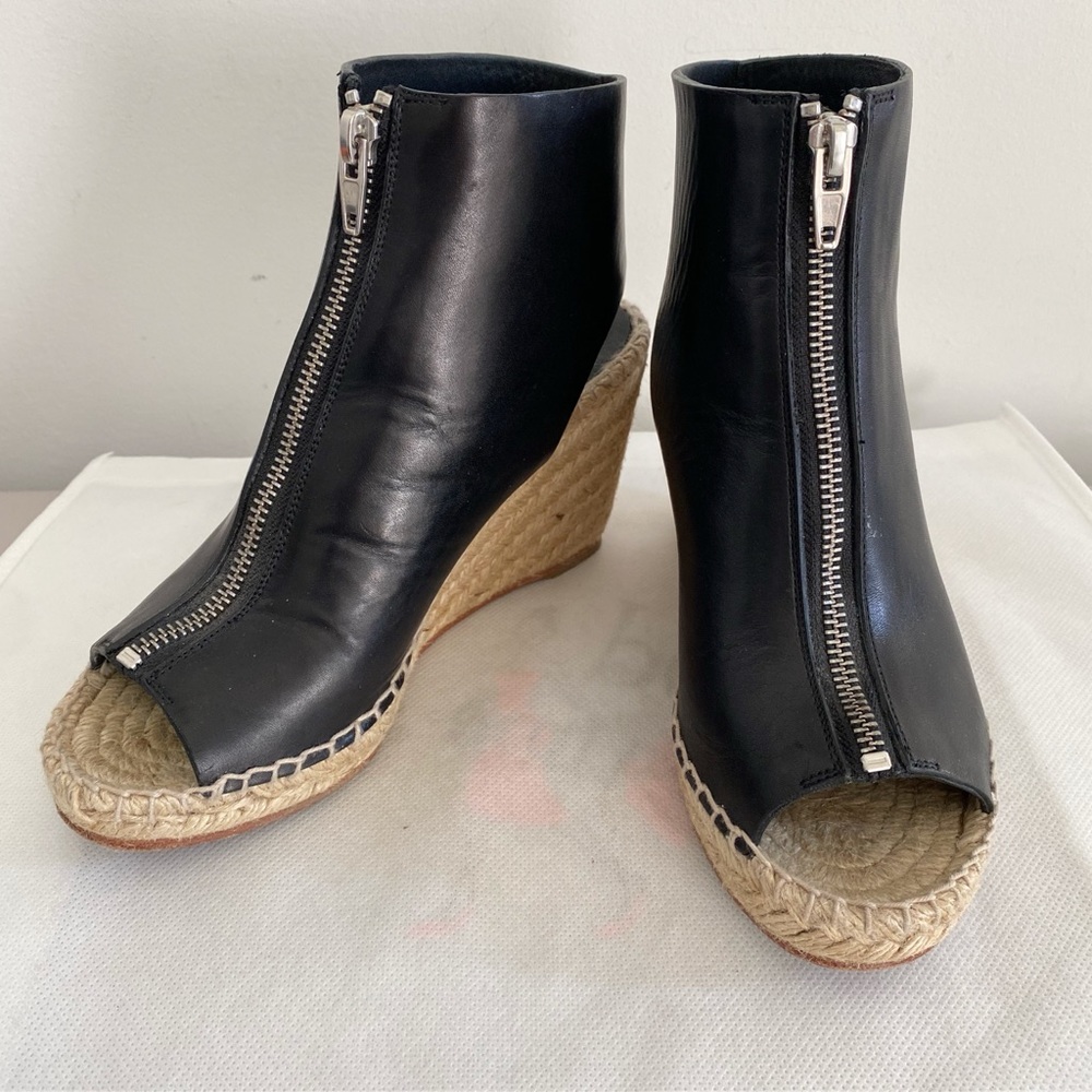 Authentic Celine leather wedge